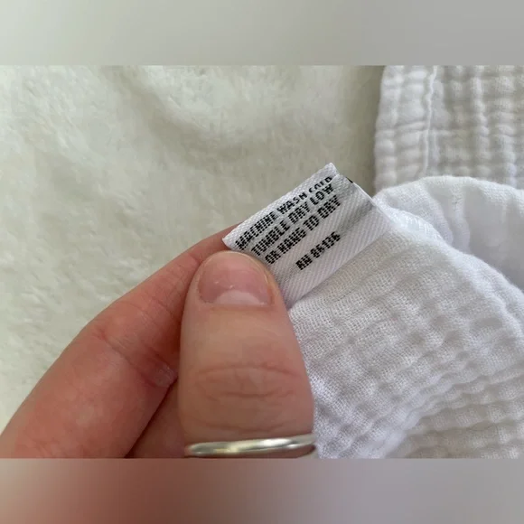 Bryn Walker White Bax Shirt Woven Cotton Gauze Tunic Top Oversized - Picture 9 of 9